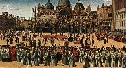 BELLINI, Gentile Procession in Piazza S. Marco china oil painting artist